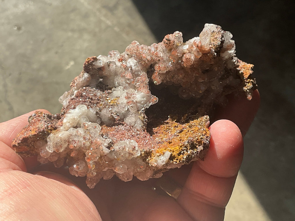 228g Calcite on Goethite Specimen C from Hubei, China