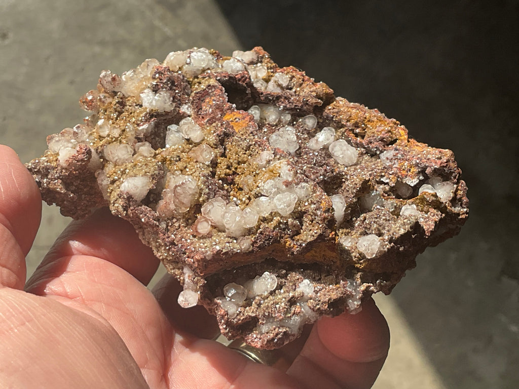 228g Calcite on Goethite Specimen C from Hubei, China