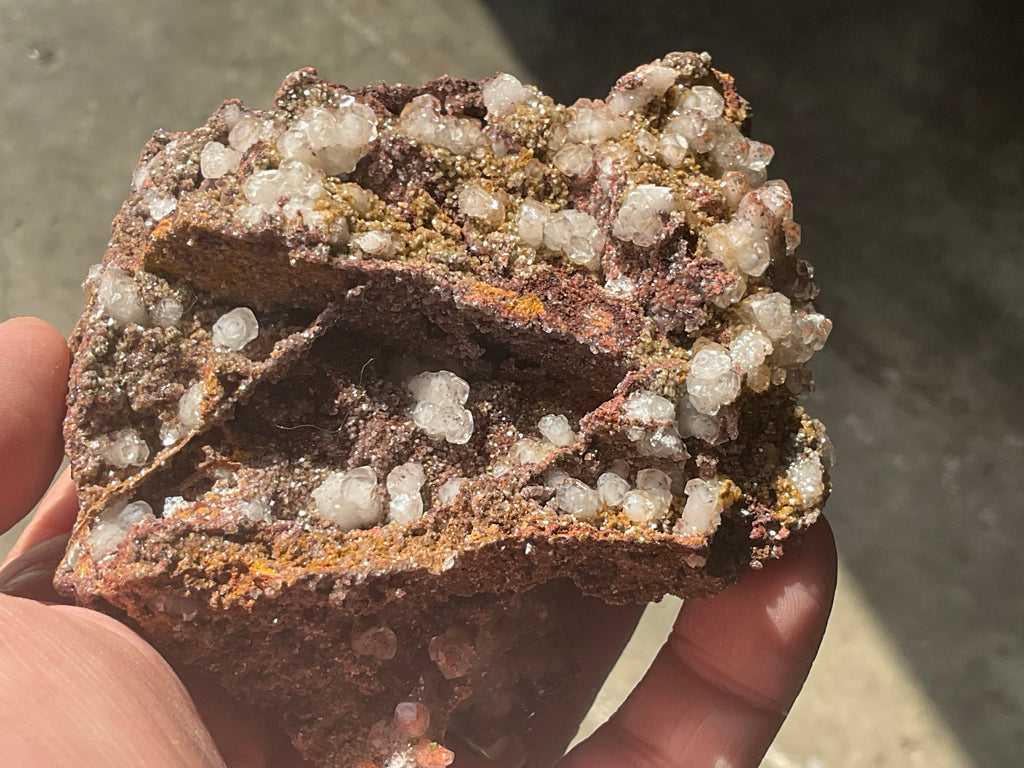 228g Calcite on Goethite Specimen C from Hubei, China