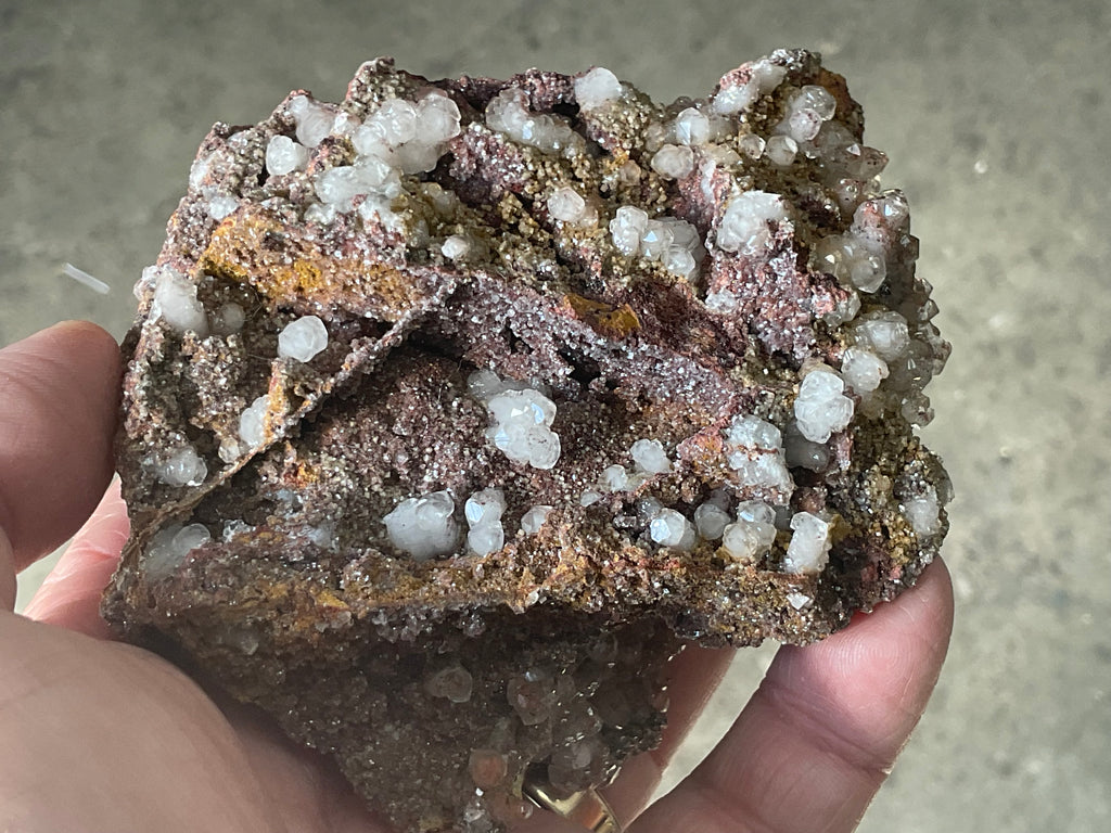 228g Calcite on Goethite Specimen C from Hubei, China