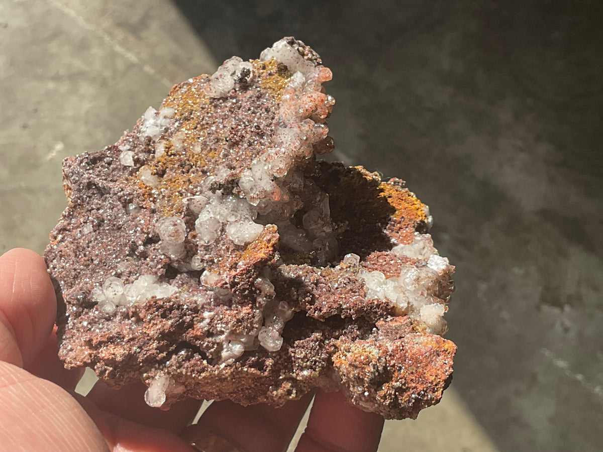 228g Calcite on Goethite Specimen C from Hubei, China