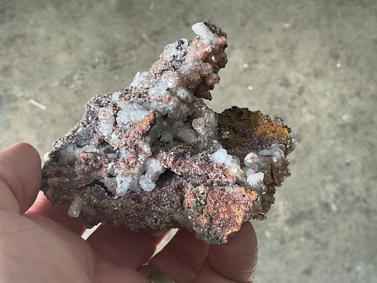 228g Calcite on Goethite Specimen C from Hubei, China
