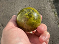 175g Green Common Opal Sphere 2A (Imperfect)