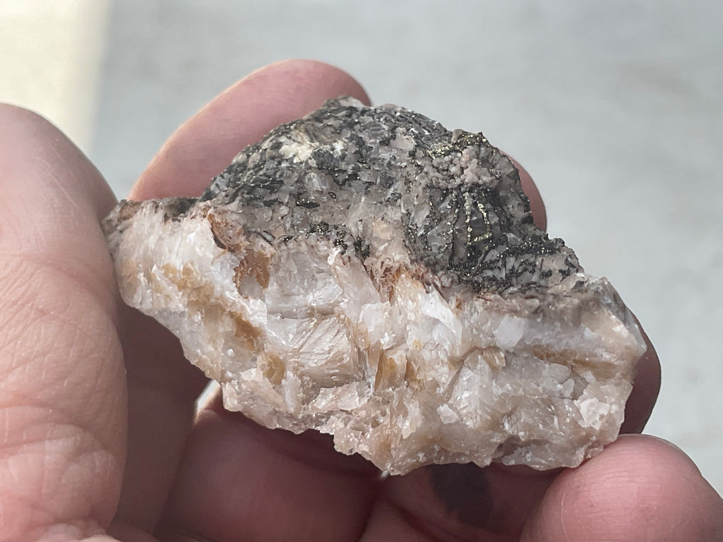 26g Pyrite on Calcite Specimen from Broken Hill, Australia