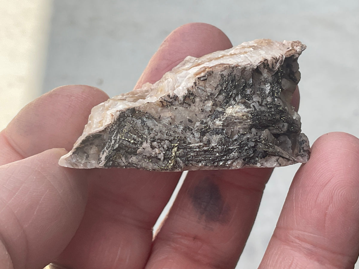 26g Pyrite on Calcite Specimen from Broken Hill, Australia