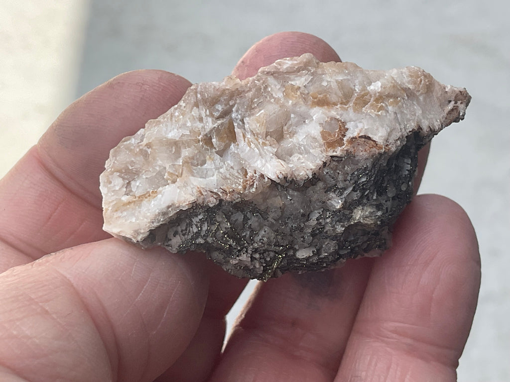 26g Pyrite on Calcite Specimen from Broken Hill, Australia