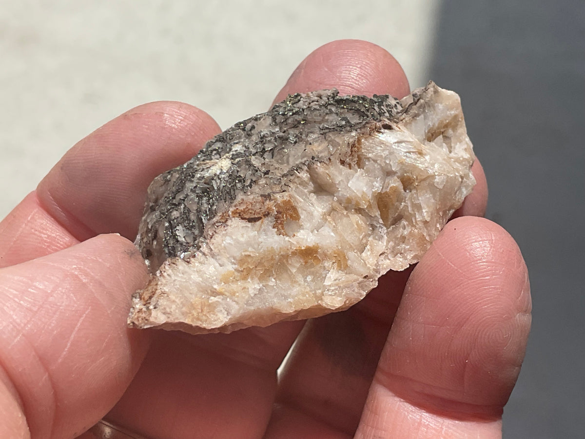 26g Pyrite on Calcite Specimen from Broken Hill, Australia