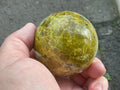 223g Green Common Opal Sphere 3B (Imperfect)