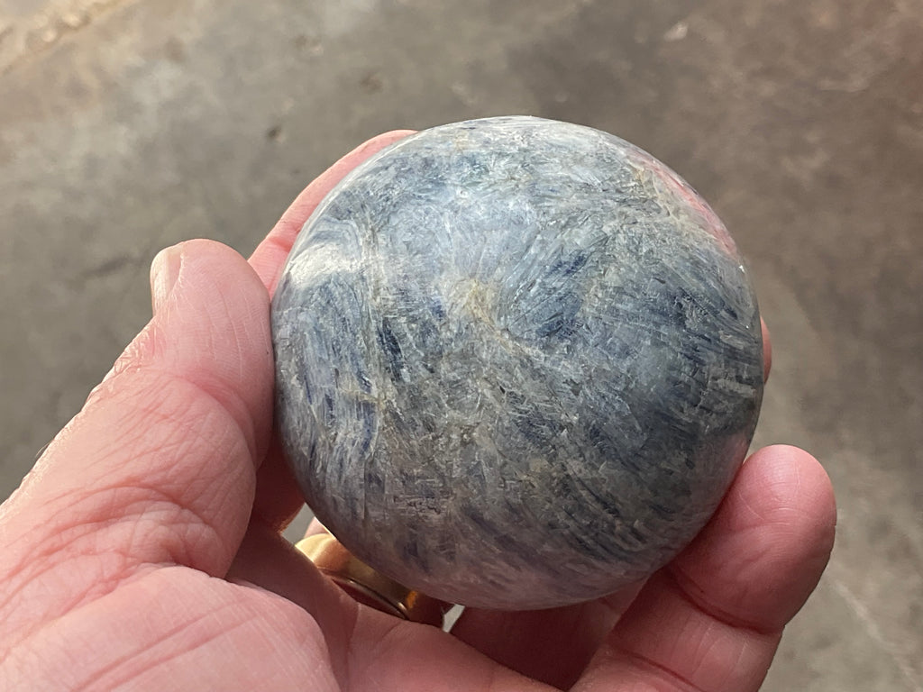 412g Blue Kyanite Sphere 1A