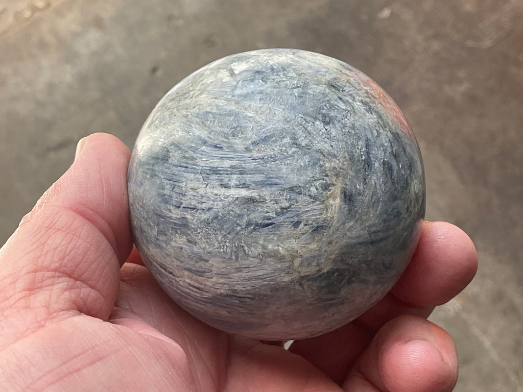 412g Blue Kyanite Sphere 1A