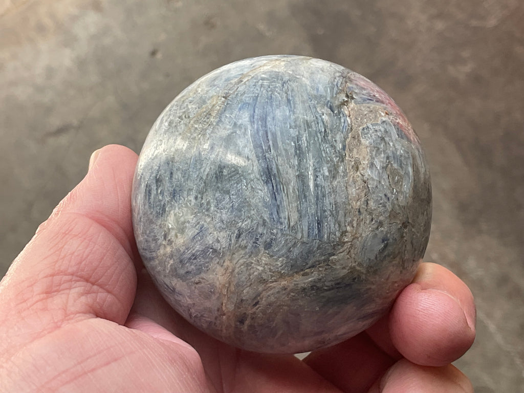 412g Blue Kyanite Sphere 1A