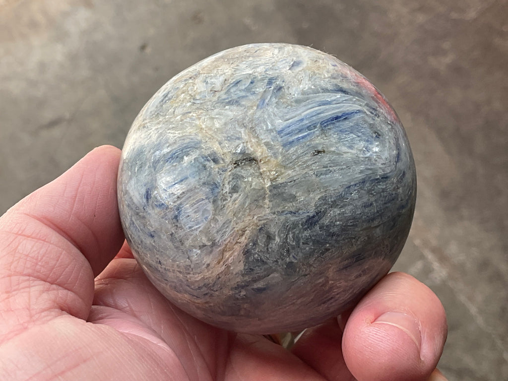 412g Blue Kyanite Sphere 1A