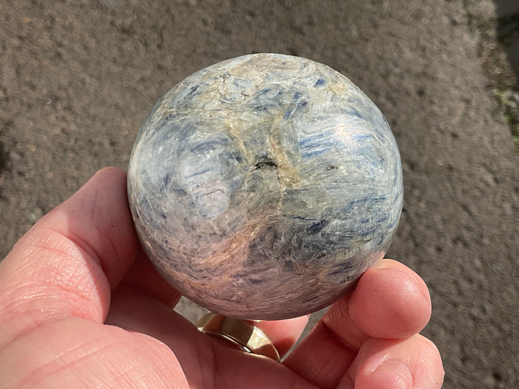 412g Blue Kyanite Sphere 1A
