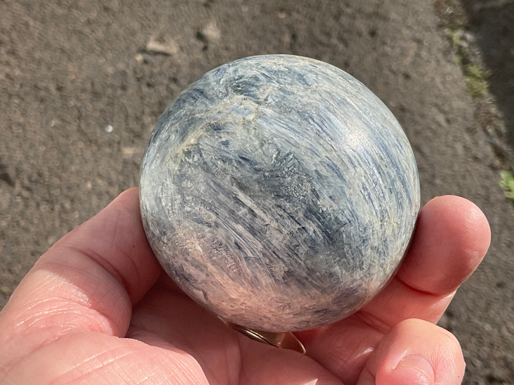 412g Blue Kyanite Sphere 1A