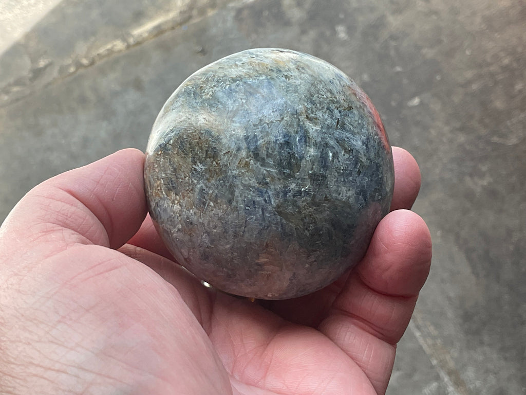 440g Blue Kyanite Sphere 1B