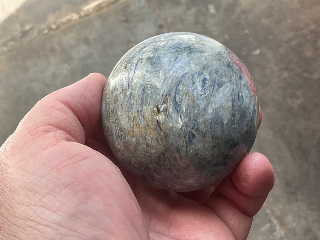 440g Blue Kyanite Sphere 1B