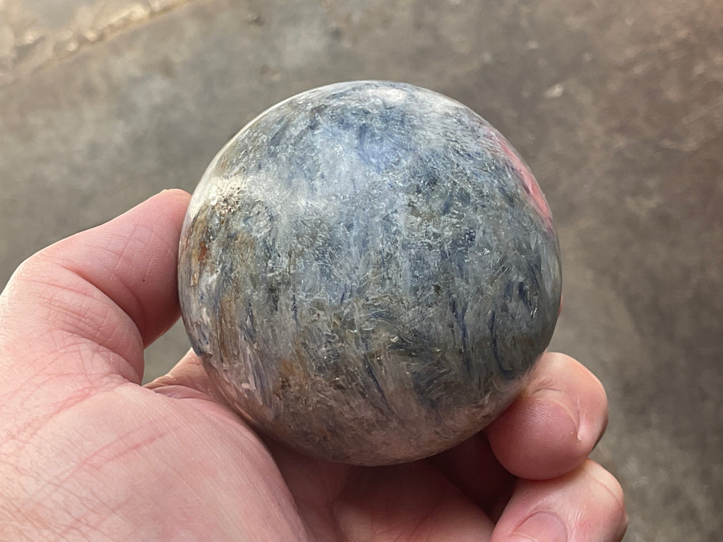 440g Blue Kyanite Sphere 1B