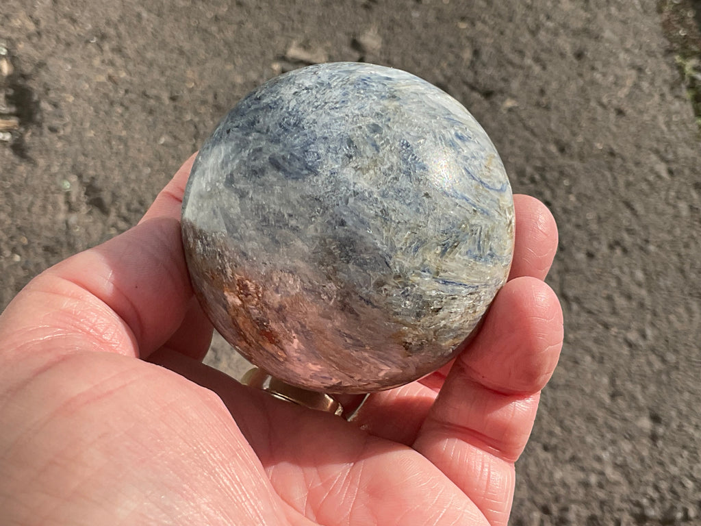 440g Blue Kyanite Sphere 1B