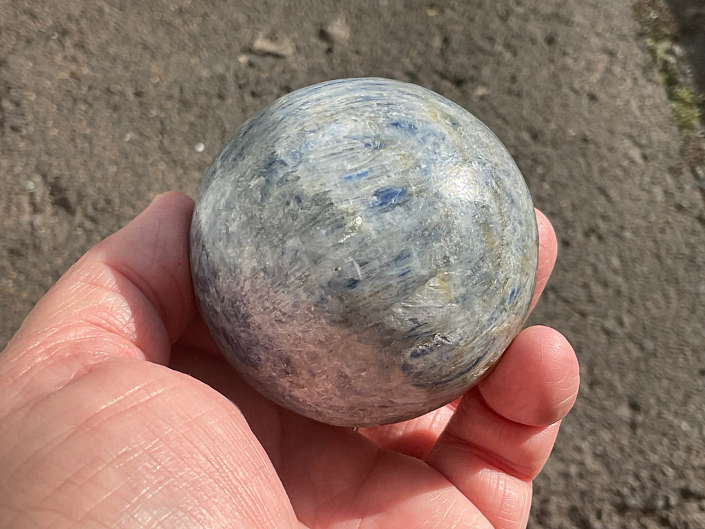 440g Blue Kyanite Sphere 1B