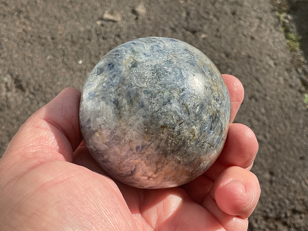 440g Blue Kyanite Sphere 1B