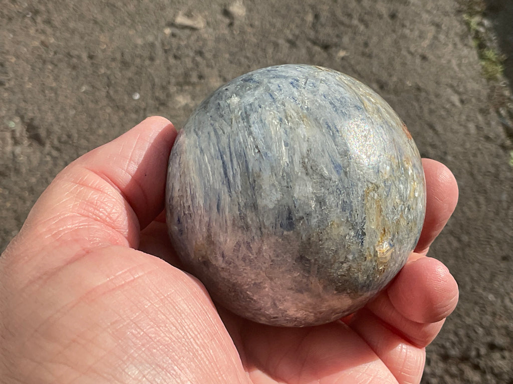 440g Blue Kyanite Sphere 1B