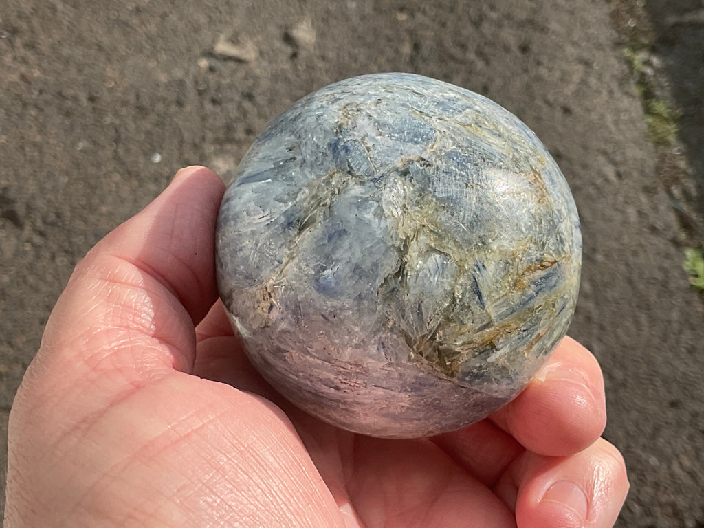 455g Blue Kyanite Sphere 1C
