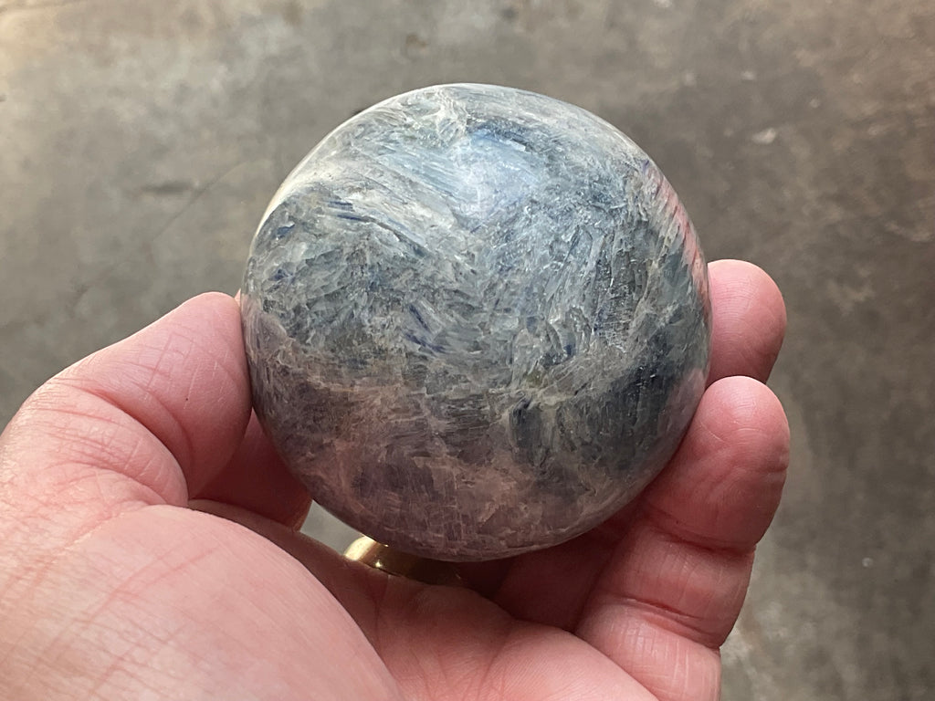 467g Blue Kyanite Sphere 2B