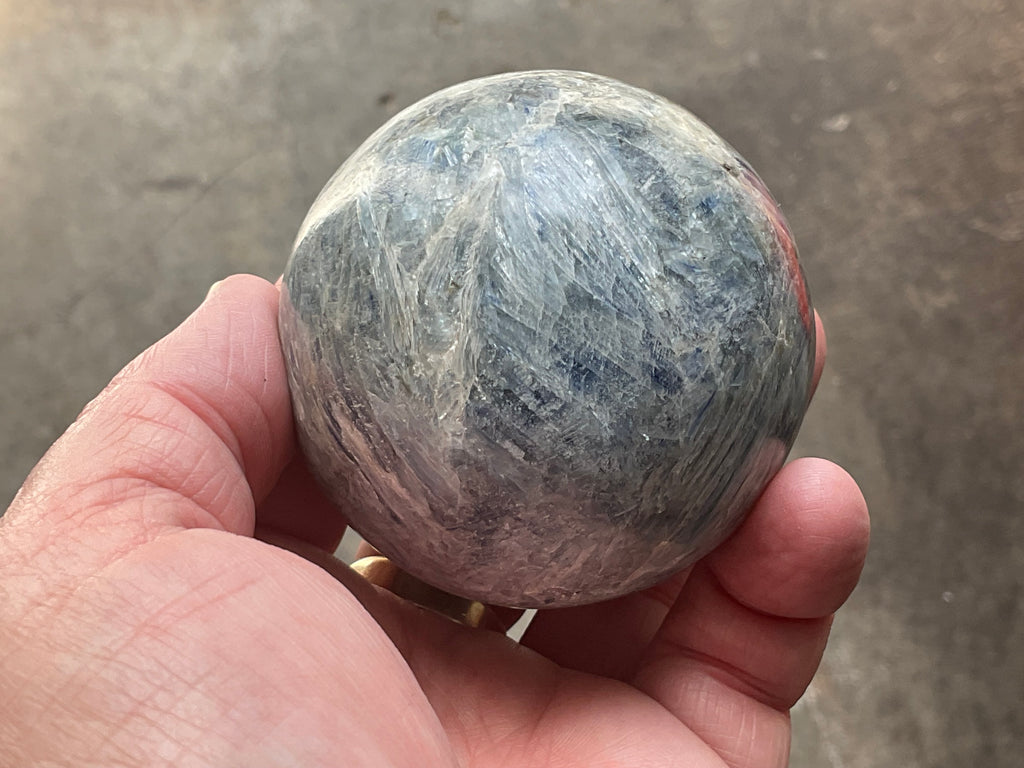 467g Blue Kyanite Sphere 2B
