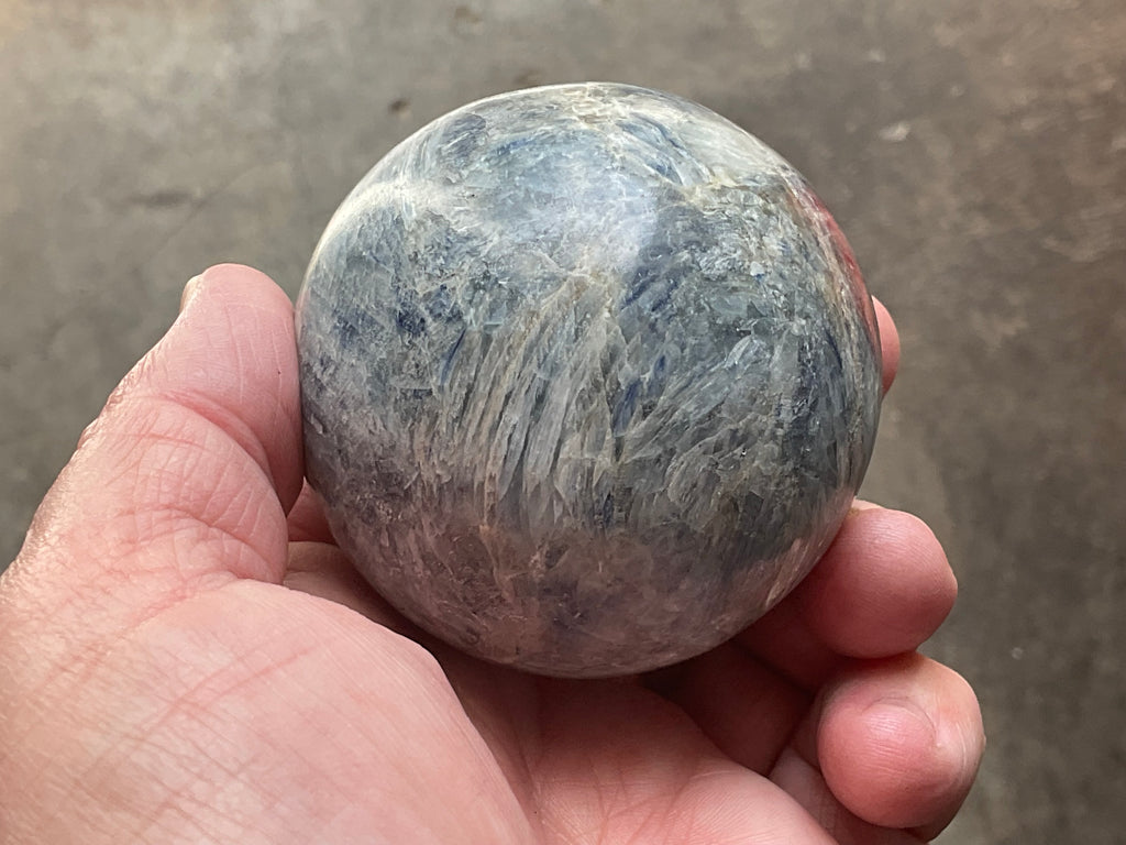 467g Blue Kyanite Sphere 2B