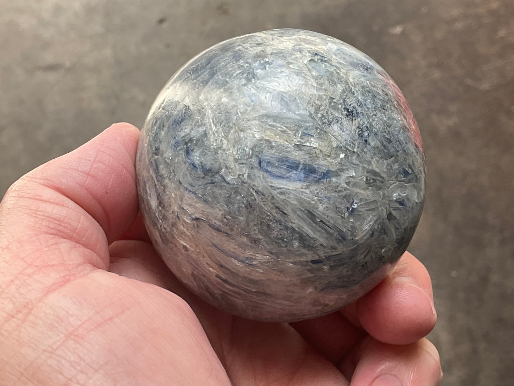 467g Blue Kyanite Sphere 2B