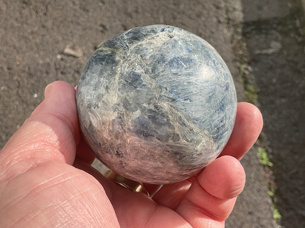 467g Blue Kyanite Sphere 2B