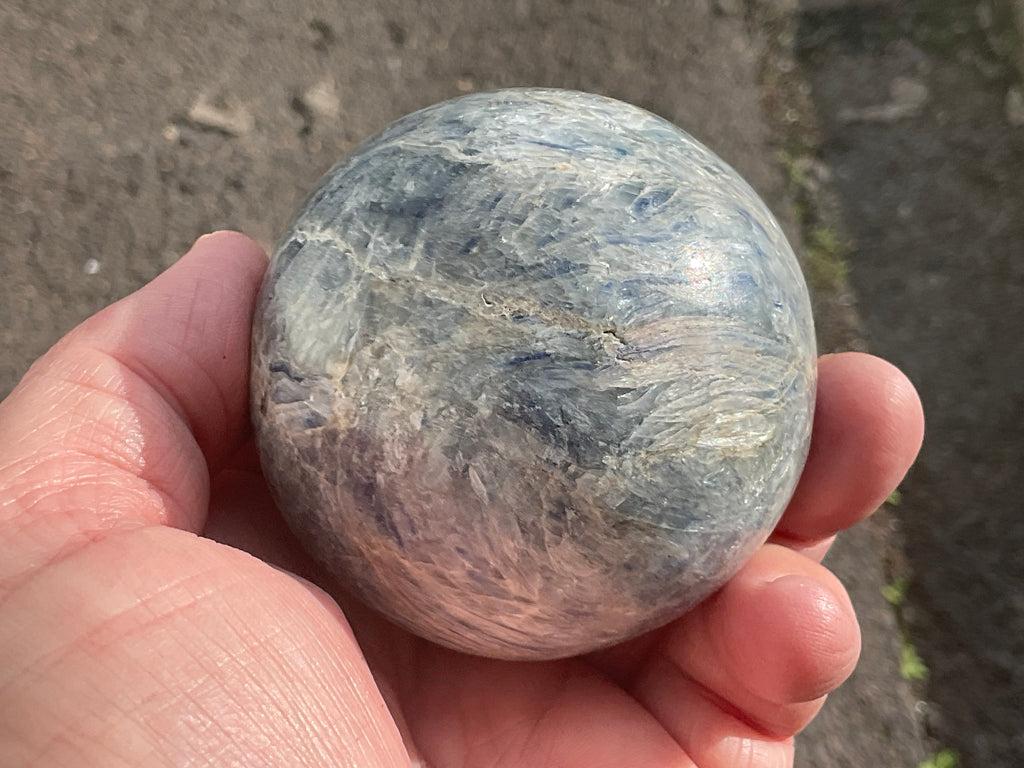467g Blue Kyanite Sphere 2B
