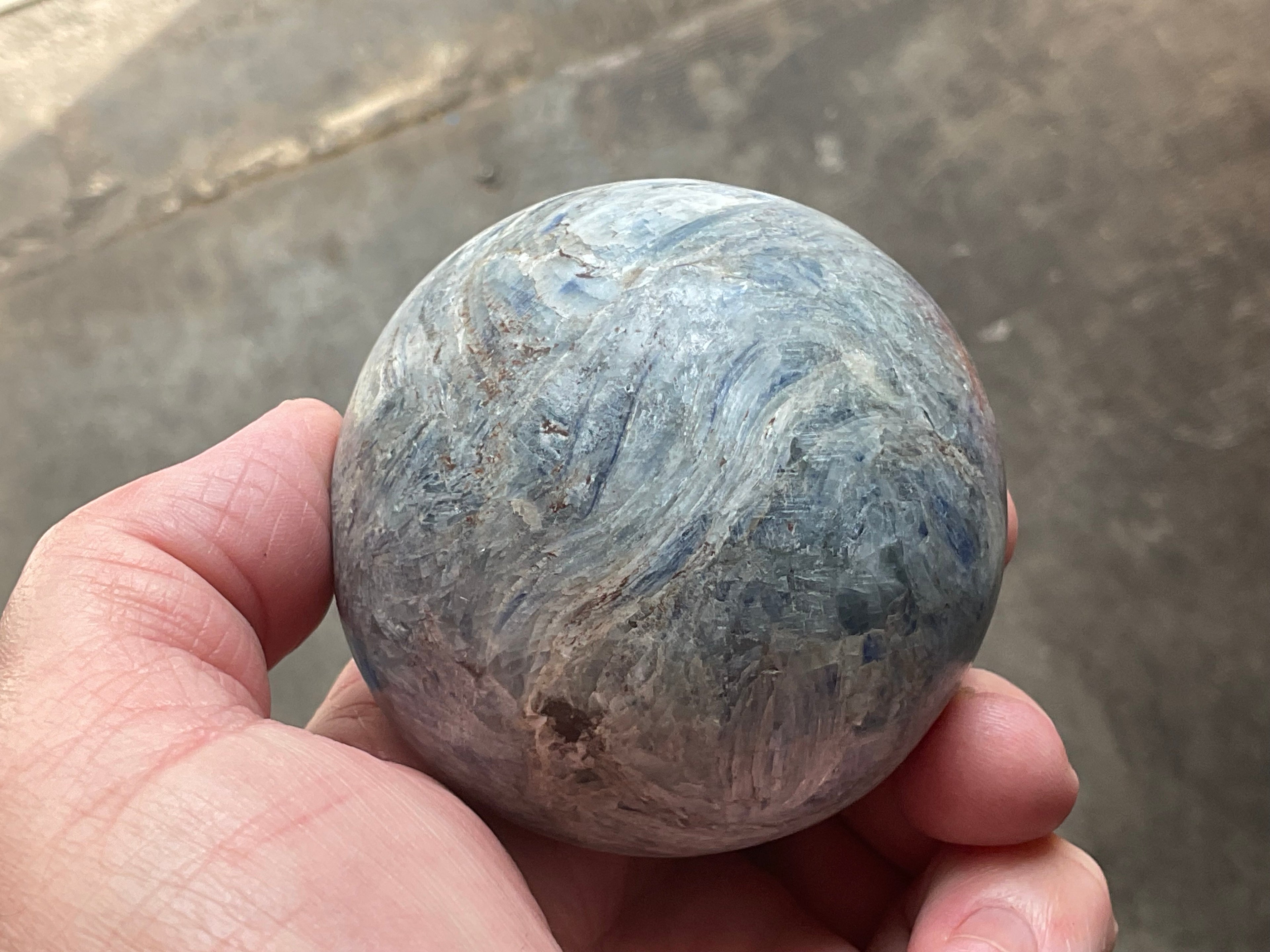 500g Blue Kyanite Sphere 2C