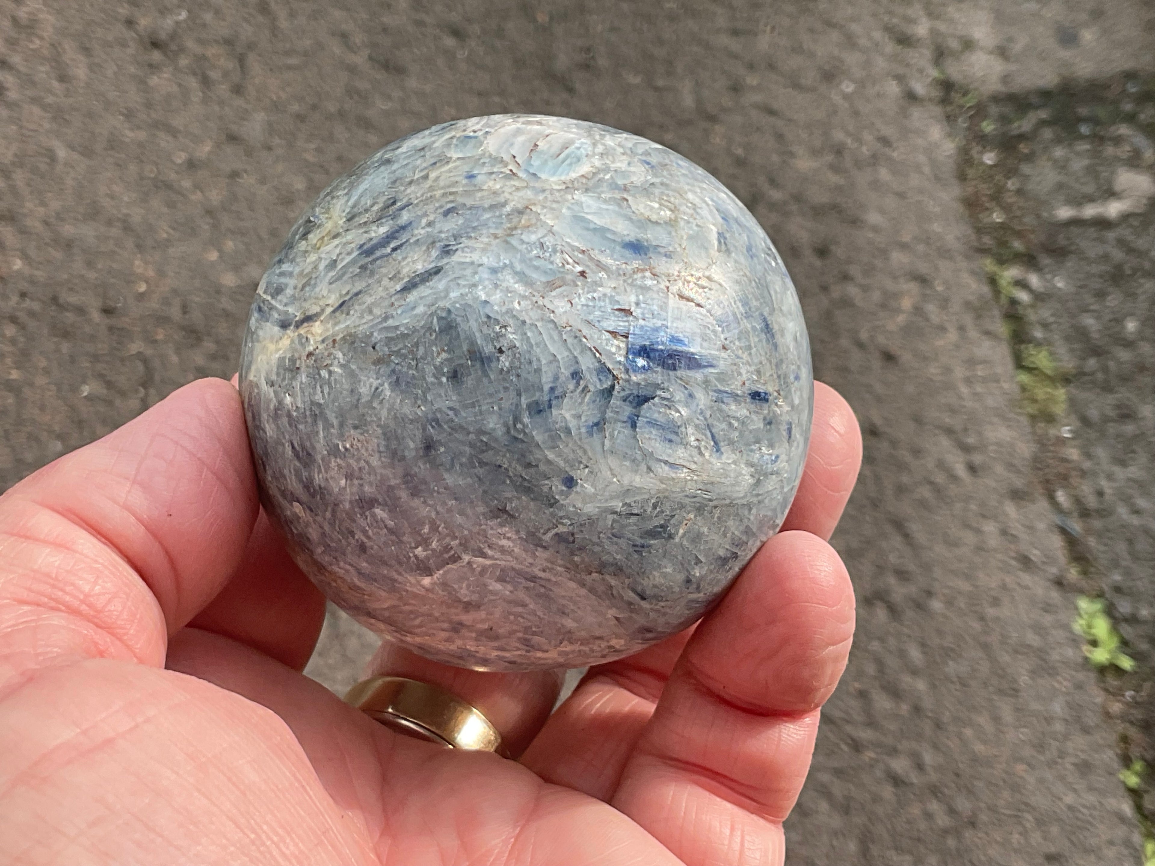 500g Blue Kyanite Sphere 2C