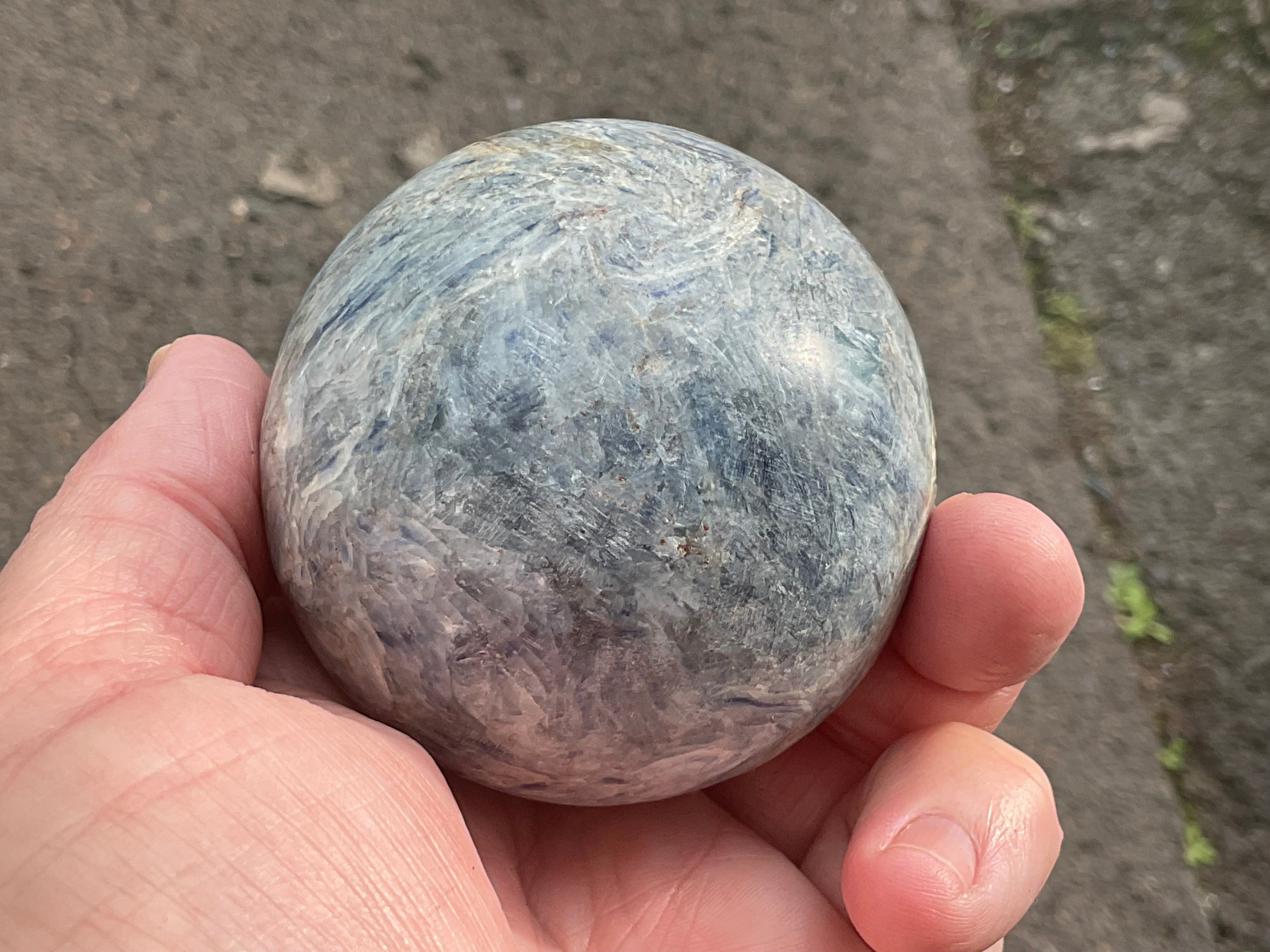 500g Blue Kyanite Sphere 2C