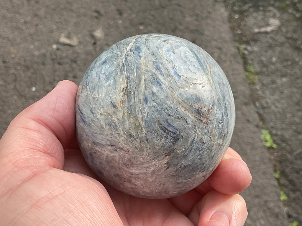500g Blue Kyanite Sphere 2C