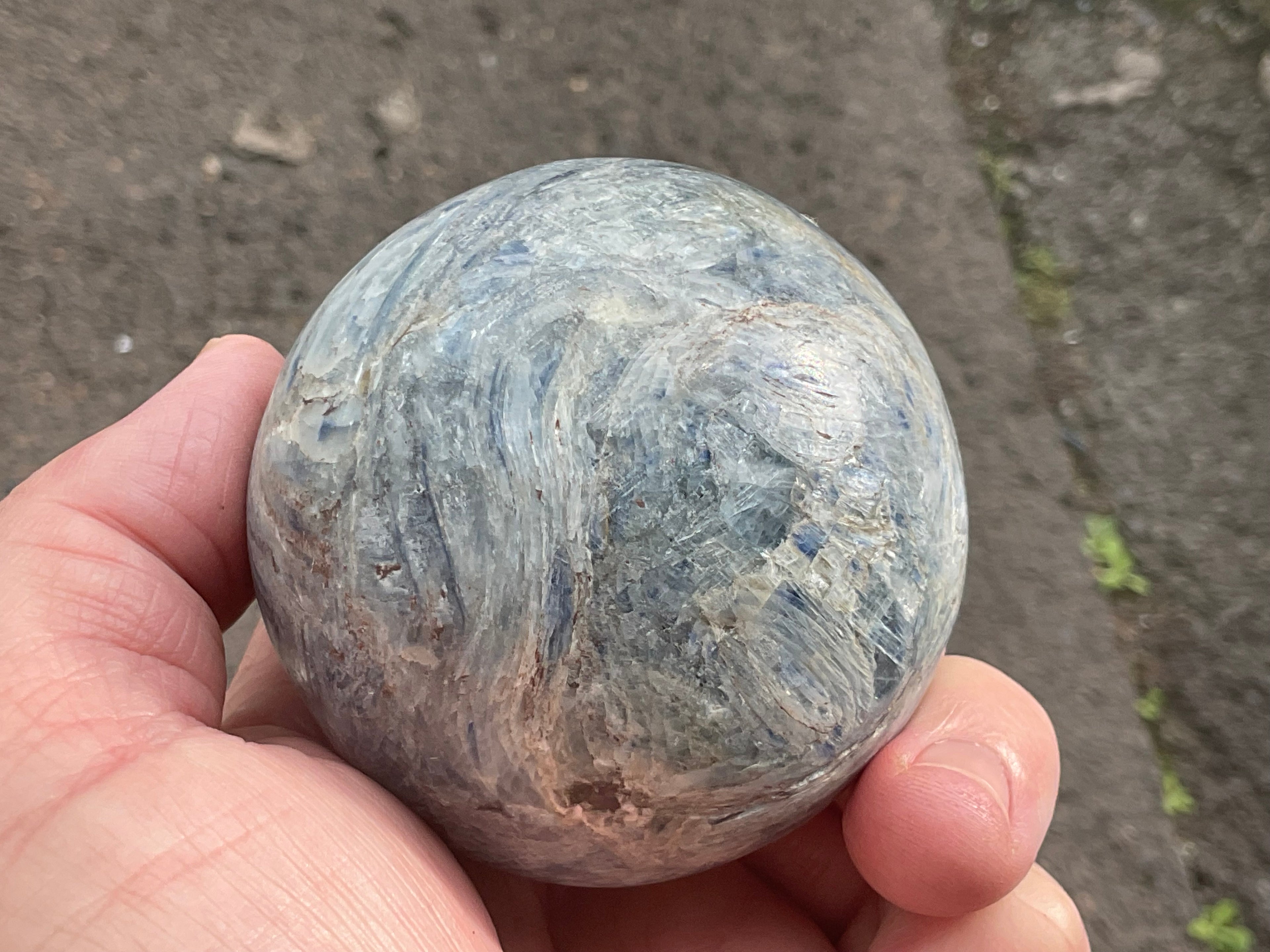 500g Blue Kyanite Sphere 2C