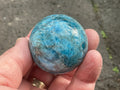 138g Blue Apatite Sphere 2A