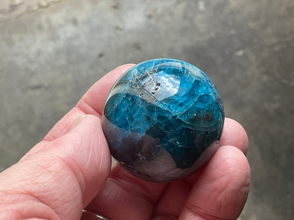 89g Blue Apatite Sphere 5A