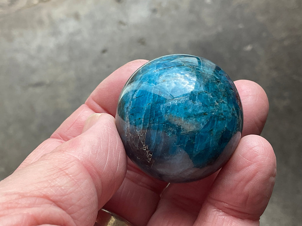 89g Blue Apatite Sphere 5A