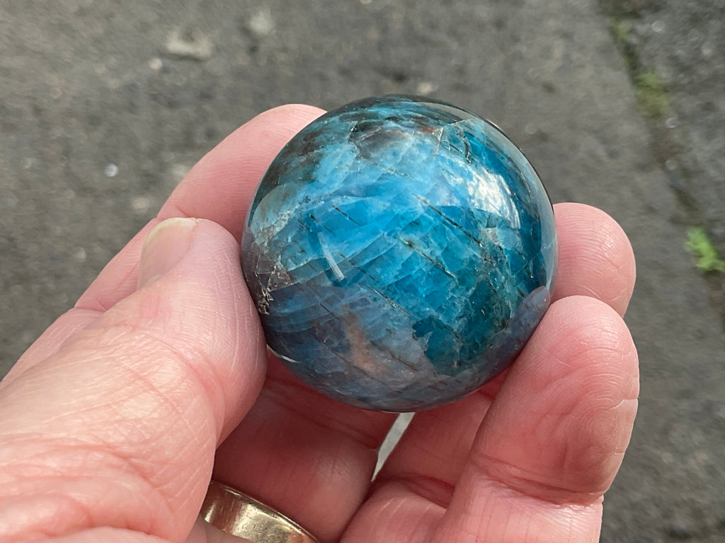 89g Blue Apatite Sphere 5A