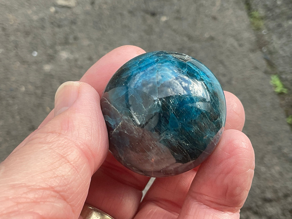 89g Blue Apatite Sphere 5A
