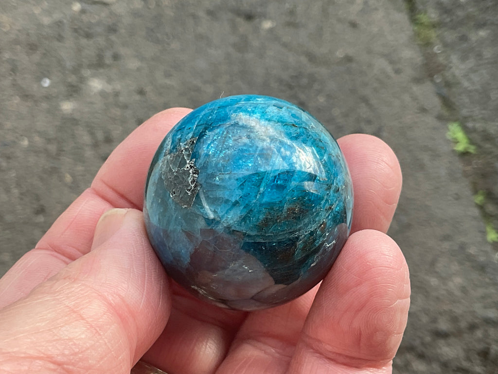 89g Blue Apatite Sphere 5A