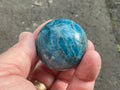 101g Blue Apatite Sphere 7A