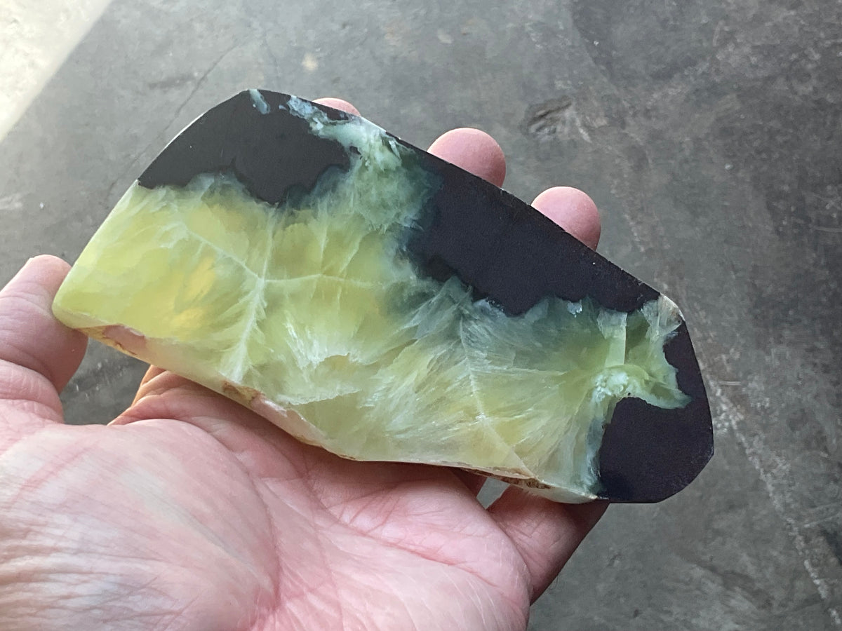 229g Wave Hill Prehnite Polished Slab B