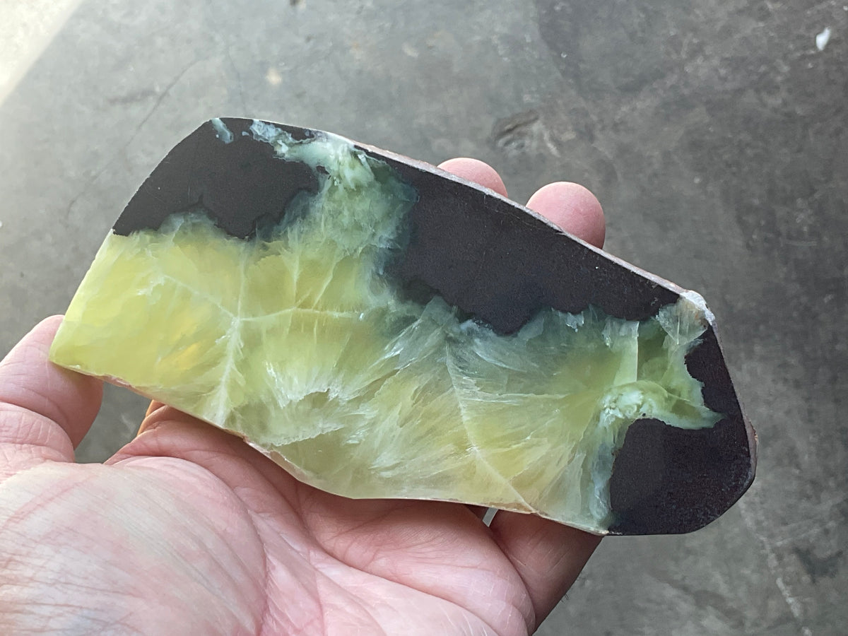 229g Wave Hill Prehnite Polished Slab B