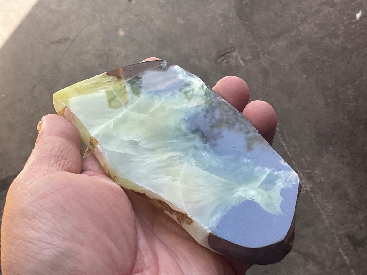 229g Wave Hill Prehnite Polished Slab B