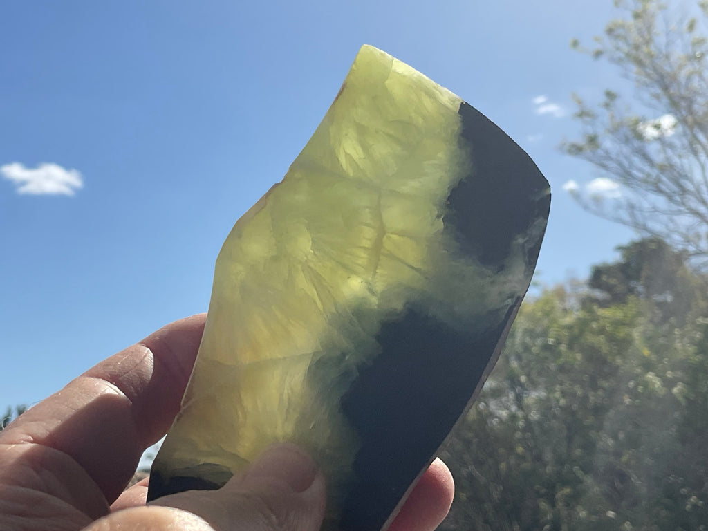 229g Wave Hill Prehnite Polished Slab B