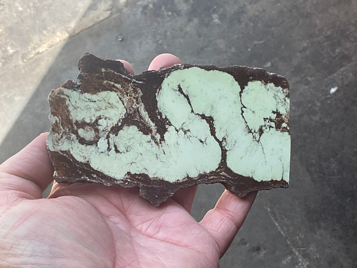 88g Lemon Chrysoprase Polished Slab A