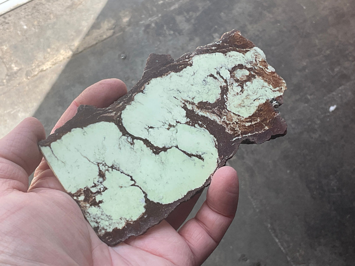 88g Lemon Chrysoprase Polished Slab A
